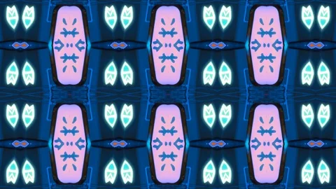 Poly Art Kaleidoscope Hypnotic Pattern Animation Footage Stock Footage 122700319