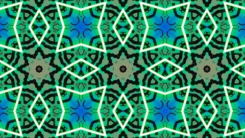 Poly Art Kaleidoscope Hypnotic Pattern Animation Footage Stock Footage 122700754