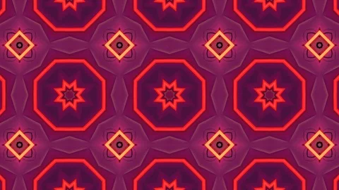Poly Art Kaleidoscope Hypnotic Pattern Animation Footage Stock Footage 122700947