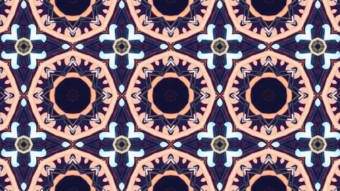 Poly Art Kaleidoscope Hypnotic Pattern Animation Footage Video stock 122701463