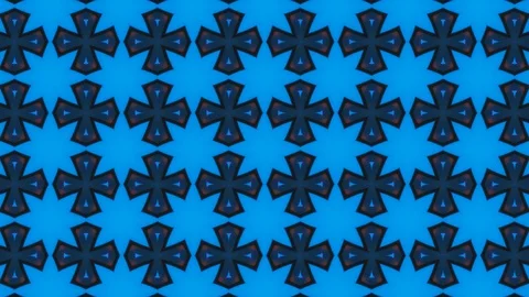 Poly Art Kaleidoscope Hypnotic Pattern Animation Footage Stock Footage 122701864