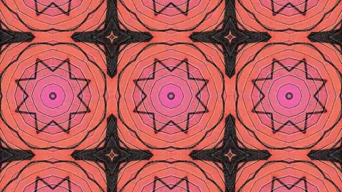 Poly Art Kaleidoscope Hypnotic Pattern Animation Footage Stock Footage 122702358