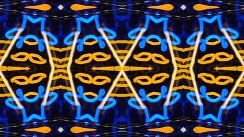 Poly Art Kaleidoscope Hypnotic Pattern Animation Footage Stock Footage 122703181