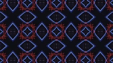 Poly Art Kaleidoscope Hypnotic Pattern Animation Footage Stock Footage 122703220