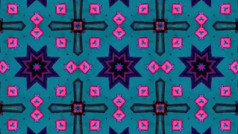 Poly Art Kaleidoscope Hypnotic Pattern Animation Footage Stock Footage 122704036