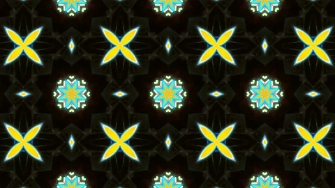 Poly Art Kaleidoscope Hypnotic Pattern Animation Footage Stock Footage 122704109
