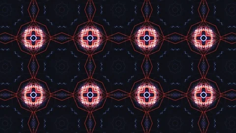 Poly Art Kaleidoscope Hypnotic Pattern Animation Footage Stock Footage 122704282
