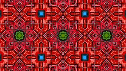 Poly Art Kaleidoscope Hypnotic Pattern Animation Footage Stock Footage 122704315