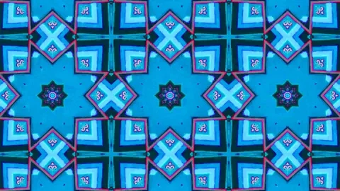 Poly Art Kaleidoscope Hypnotic Pattern Animation Footage Stock Footage 122704366