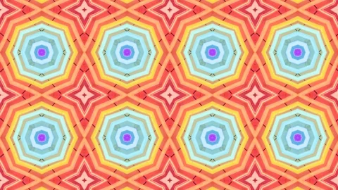 Poly Art Kaleidoscope Hypnotic Pattern Animation Footage Stock Footage 122704469