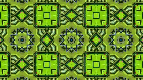 Poly Art Kaleidoscope Hypnotic Pattern Animation Footage Video stock 122704528