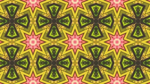 Poly Art Kaleidoscope Hypnotic Pattern Animation Footage Stock Footage 122704724