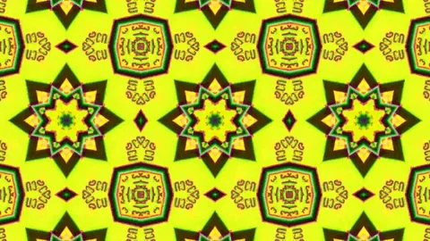 Poly Art Kaleidoscope Hypnotic Pattern Animation Footage Stock Footage 122704814