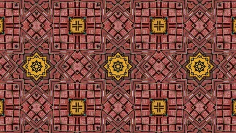 Poly Art Kaleidoscope Hypnotic Pattern Animation Footage Stock Footage 122705026