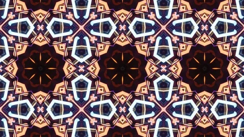 Poly Art Kaleidoscope Hypnotic Pattern Animation Footage Stock Footage 122705041