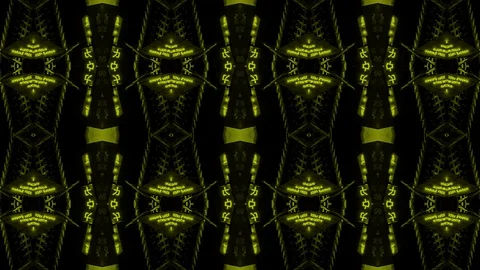 Poly Art Kaleidoscope Hypnotic Pattern Animation Footage Video stock 122705140