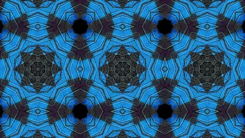 Poly Art Kaleidoscope Hypnotic Pattern Animation Footage Video stock 122705146