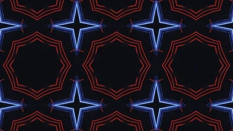 Poly Art Kaleidoscope Hypnotic Pattern Animation Footage Stock Footage 122705270