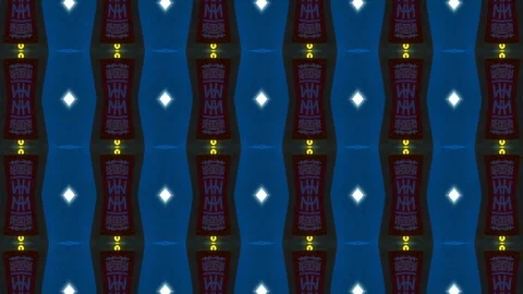 Poly Art Kaleidoscope Hypnotic Pattern Animation Footage Stock Footage 122705343