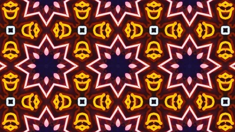 Poly Art Kaleidoscope Hypnotic Pattern Animation Footage Stock Footage 122705673