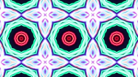 Poly Art Kaleidoscope Hypnotic Pattern Animation Footage Stock Footage 122706417