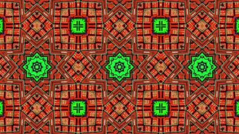 Poly Art Kaleidoscope Hypnotic Pattern Animation Footage Stock Footage 122706963