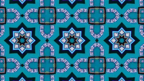 Poly Art Kaleidoscope Hypnotic Pattern Animation Footage Stock Footage 122707075