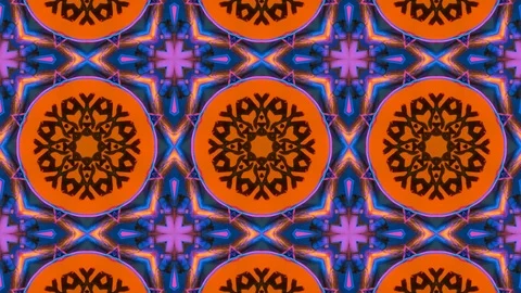 Poly Art Kaleidoscope Hypnotic Pattern Animation Footage Stock Footage 122707107