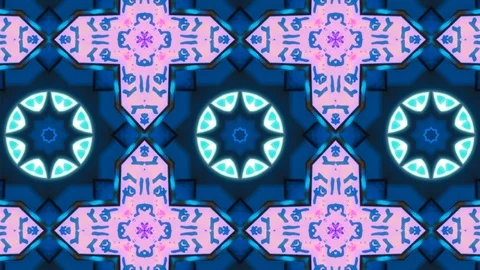 Poly Art Kaleidoscope Hypnotic Pattern Animation Footage Stock Footage 122707764