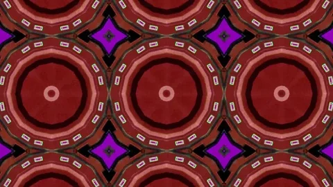Poly Art Kaleidoscope Hypnotic Pattern Animation Footage Video stock 122708434