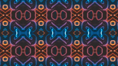 Poly Art Kaleidoscope Hypnotic Pattern Animation Footage Stock Footage 122710145