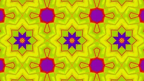 Poly Art Kaleidoscope Hypnotic Pattern Animation Footage Stock Footage 122710787
