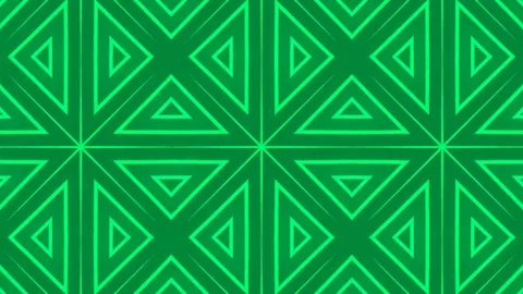 Poly Art Kaleidoscope Hypnotic Pattern Animation Footage Video stock 122710936