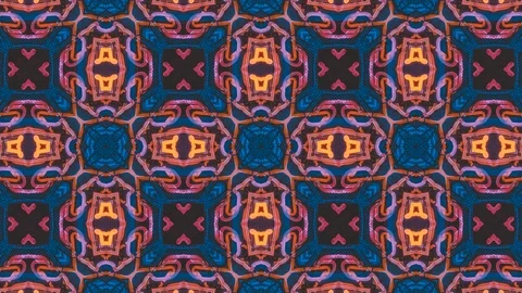Poly Art Kaleidoscope Hypnotic Pattern Animation Footage Stock Footage 122711609