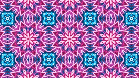 Poly Art Kaleidoscope Hypnotic Pattern Animation Footage Stock Footage 122711956
