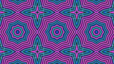 Poly Art Kaleidoscope Hypnotic Pattern Animation Footage Stock Footage 122712348