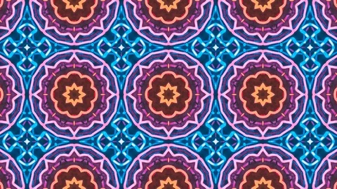 Poly Art Kaleidoscope Hypnotic Pattern Animation Footage Stock Footage 122712856