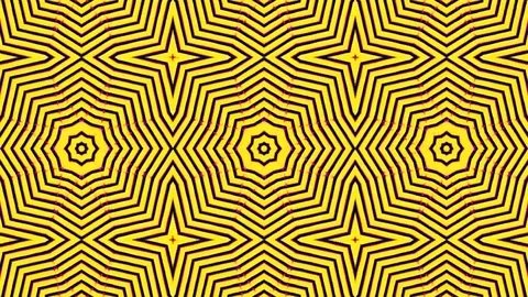 Poly Art Kaleidoscope Hypnotic Pattern Animation Footage Video stock 122713122