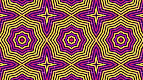 Poly Art Kaleidoscope Hypnotic Pattern Animation Footage Stock Footage 122713618