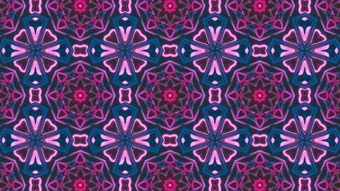 Poly Art Kaleidoscope Hypnotic Pattern Animation Footage Stock Footage 122718263