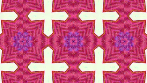 Poly Art Kaleidoscope Hypnotic Pattern Animation Footage Stock Footage 122719156