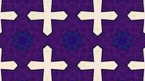 Poly Art Kaleidoscope Hypnotic Pattern Animation Footage Stock Footage 122719549