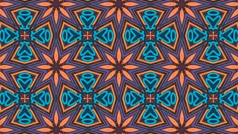 Poly Art Kaleidoscope Hypnotic Pattern Animation Footage Stock Footage 122719766