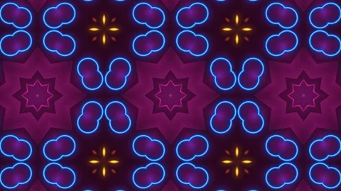 Poly Art Kaleidoscope Hypnotic Pattern Animation Footage Stock Footage 123137594