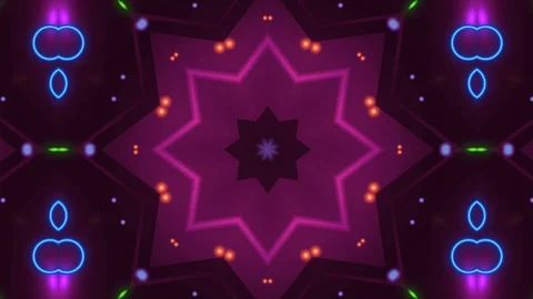 Poly Art Kaleidoscope Hypnotic Pattern Animation Footage Stock Footage 123137630