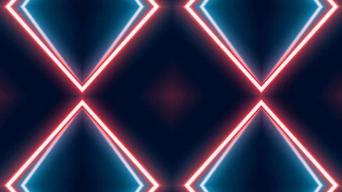 Poly Art Kaleidoscope Hypnotic Pattern Animation Footage Video stock 123137706