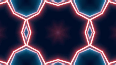 Poly Art Kaleidoscope Hypnotic Pattern Animation Footage Stock Footage 123137728