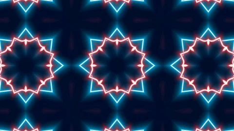 Poly Art Kaleidoscope Hypnotic Pattern Animation Footage Stock Footage 123137921
