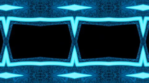 Poly Art Kaleidoscope Hypnotic Pattern Animation Footage Video stock 123138029