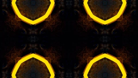 Poly Art Kaleidoscope Hypnotic Pattern Animation Footage Stock Footage 123138083